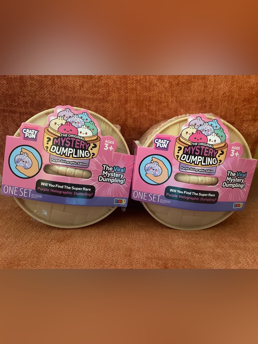 Set of 2 RMS purple Holigraphic Mystery Dumplings, LAST 2 AVAILABLE